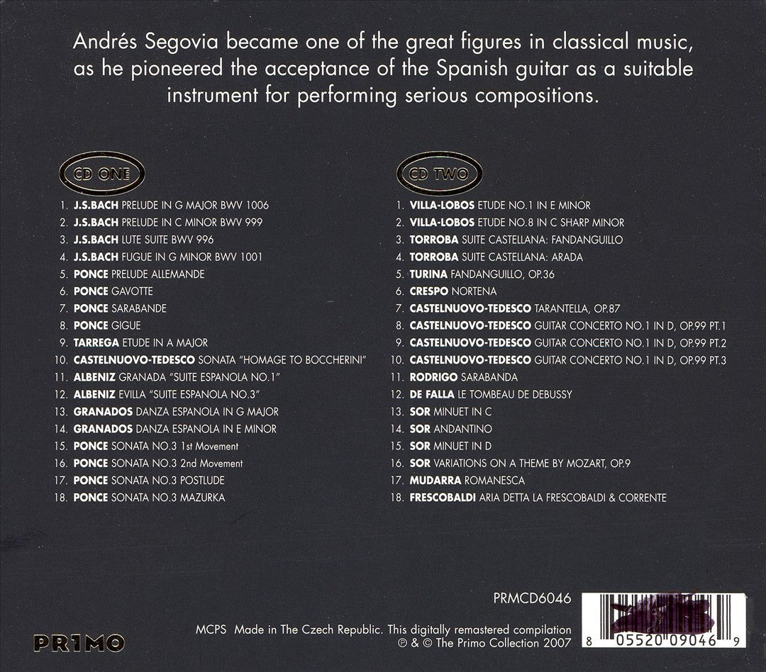 Spanish Guitar Magic of Andrés Segovia cover art