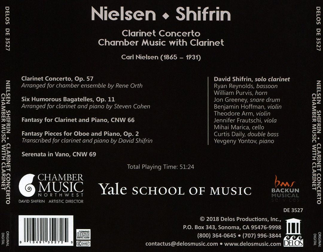 Nielsen: Clarinet Concerto; Chamber Music with Clarinet cover art