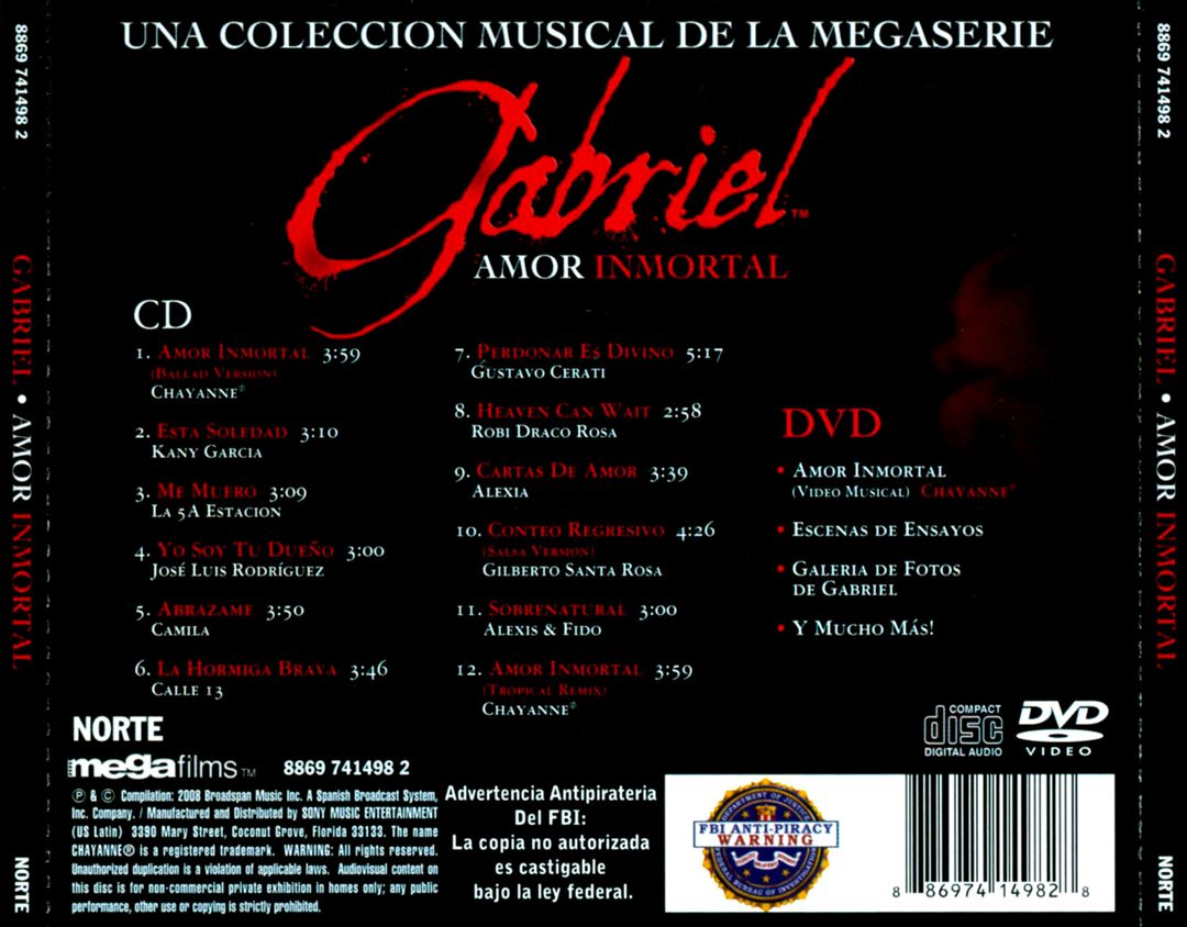 Gabriel Amor Inmorta cover art