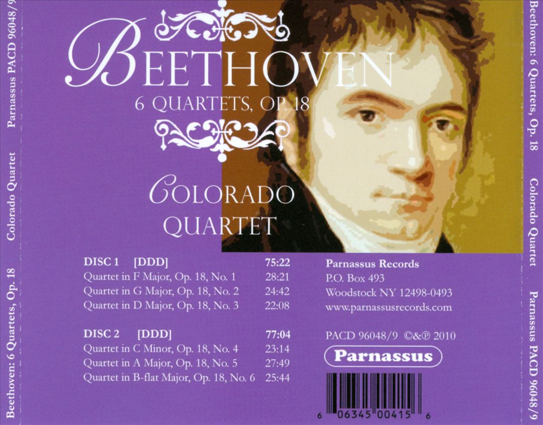 Beethoven: 6 Quartets, Op. 18 cover art