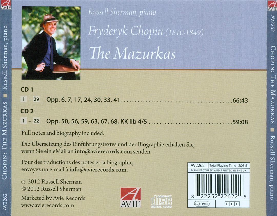 Chopin: The Mazurkas cover art