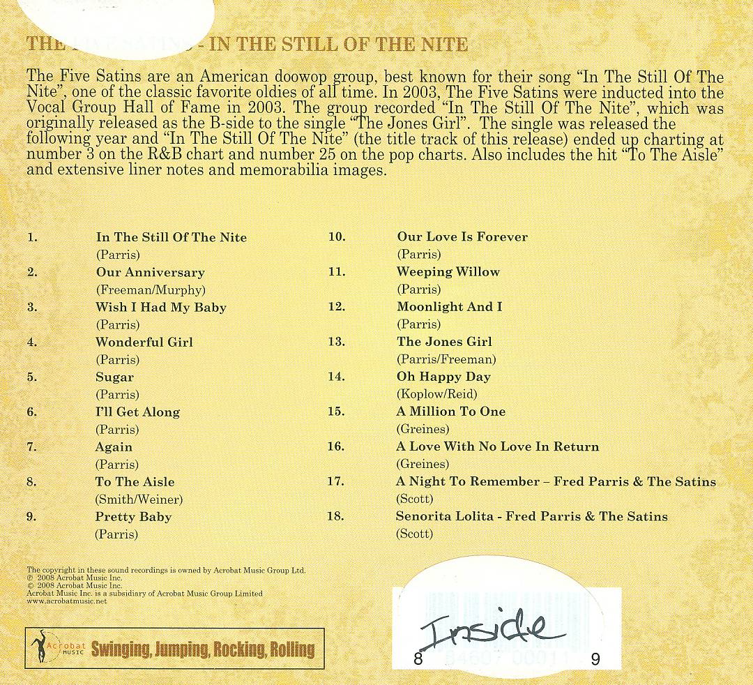 In the Still of the Night [Acrobat] cover art
