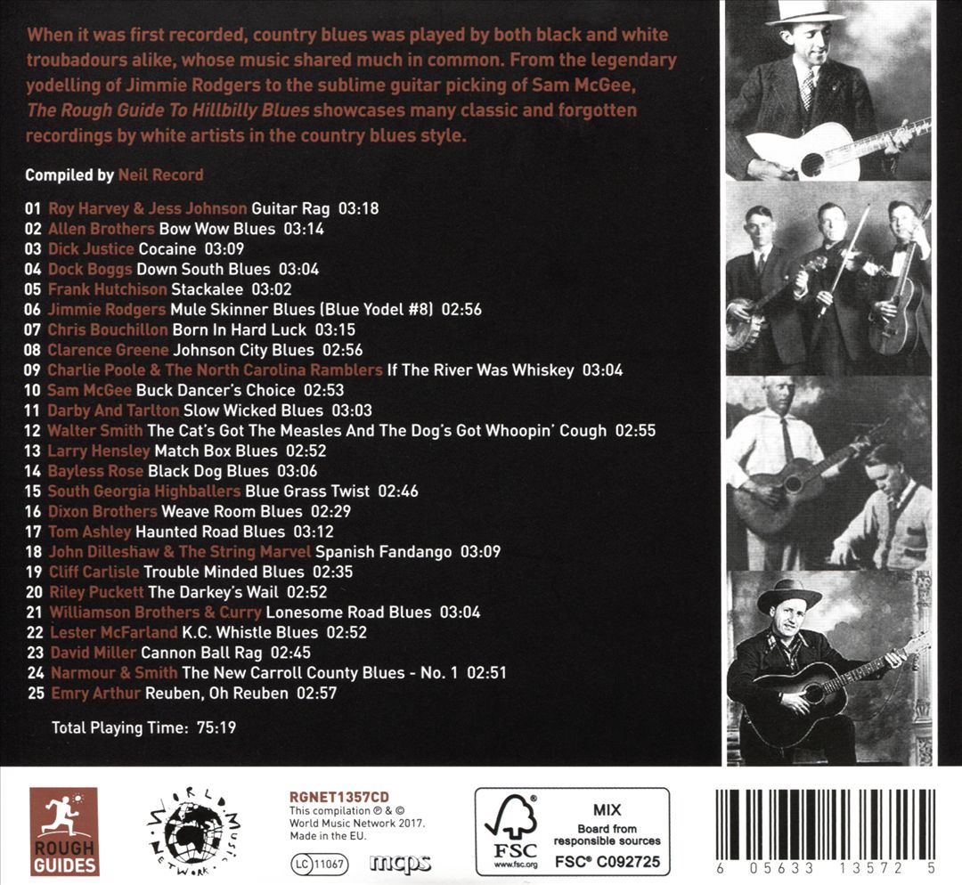 Rough Guide to Hillbilly Blues cover art