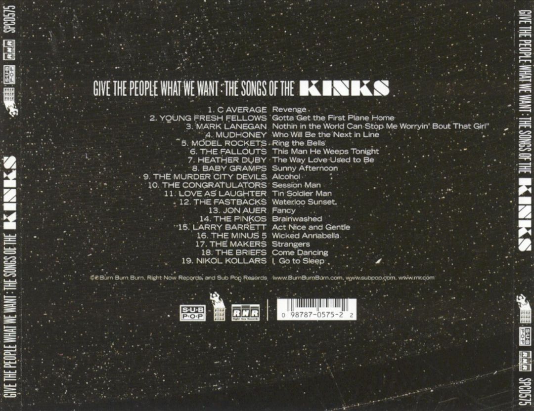 Give the People What We Want: Songs of the Kinks cover art