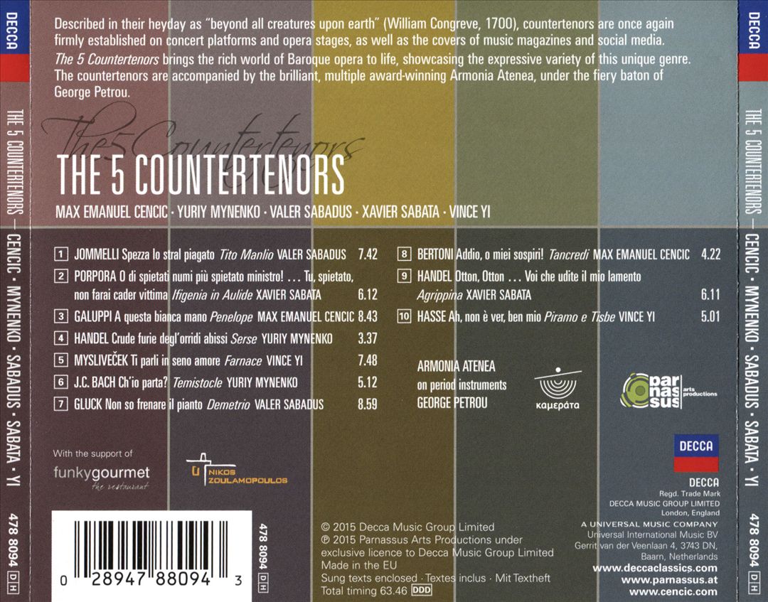 5 Countertenors cover art