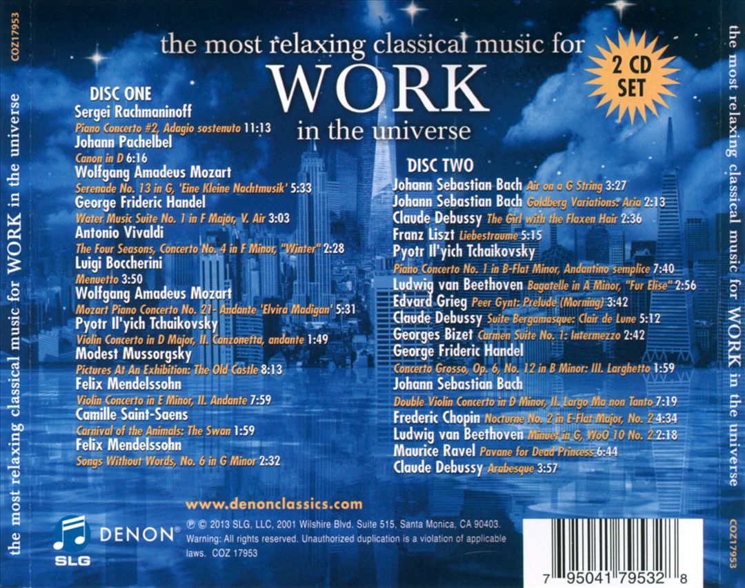 Most Relaxing Classics for Work in the Universe cover art