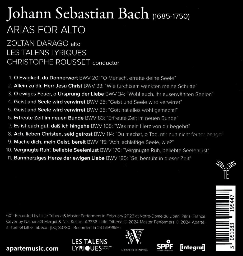 Bach: Arias for Alto cover art