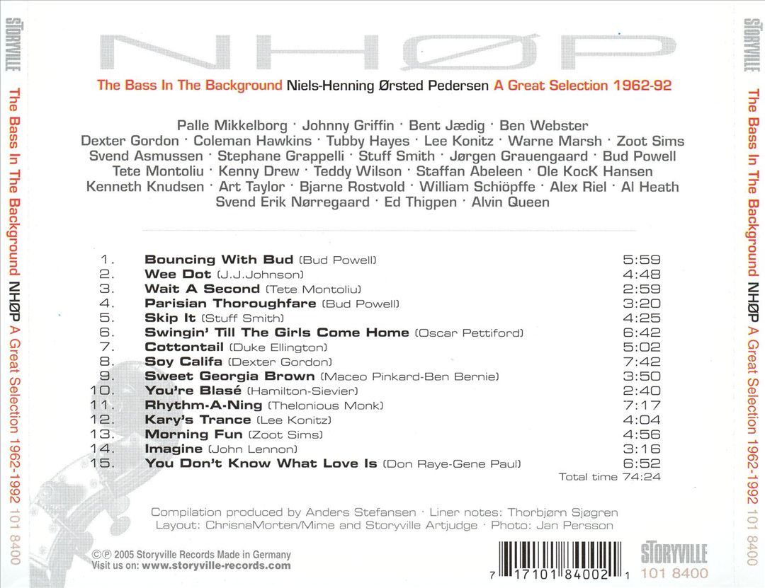 Bass in the Background: A Great Selection 1962-1992 cover art