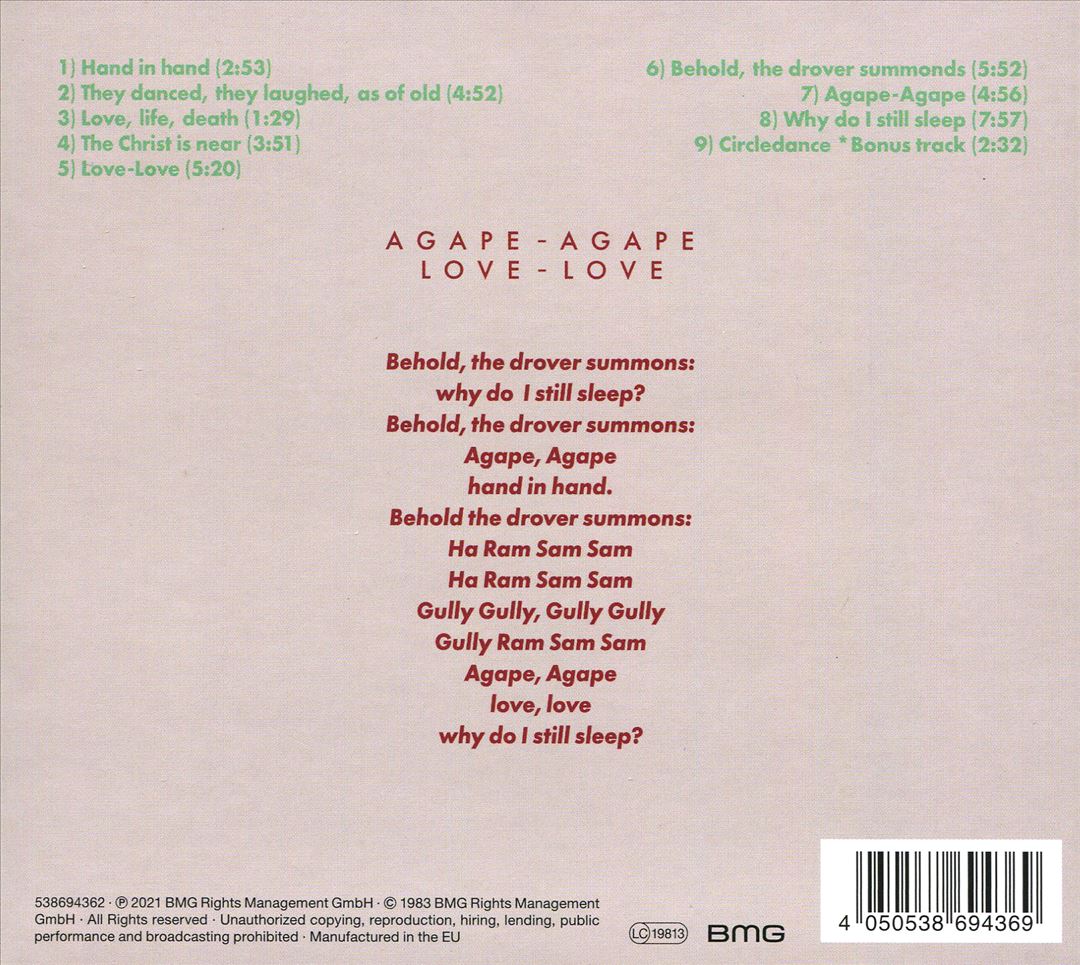 Agape-Agape Love-Love cover art