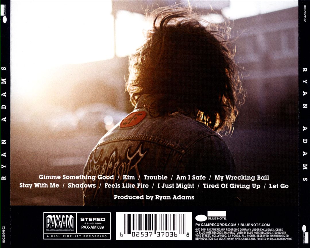 Ryan Adams cover art