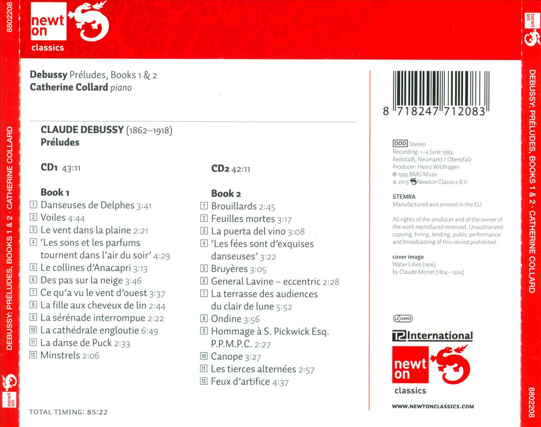 Debussy: Préludes Book 1 & 2 cover art
