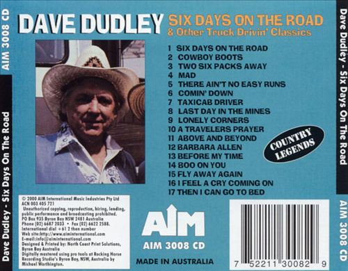 Six Days on the Road [Aim] cover art
