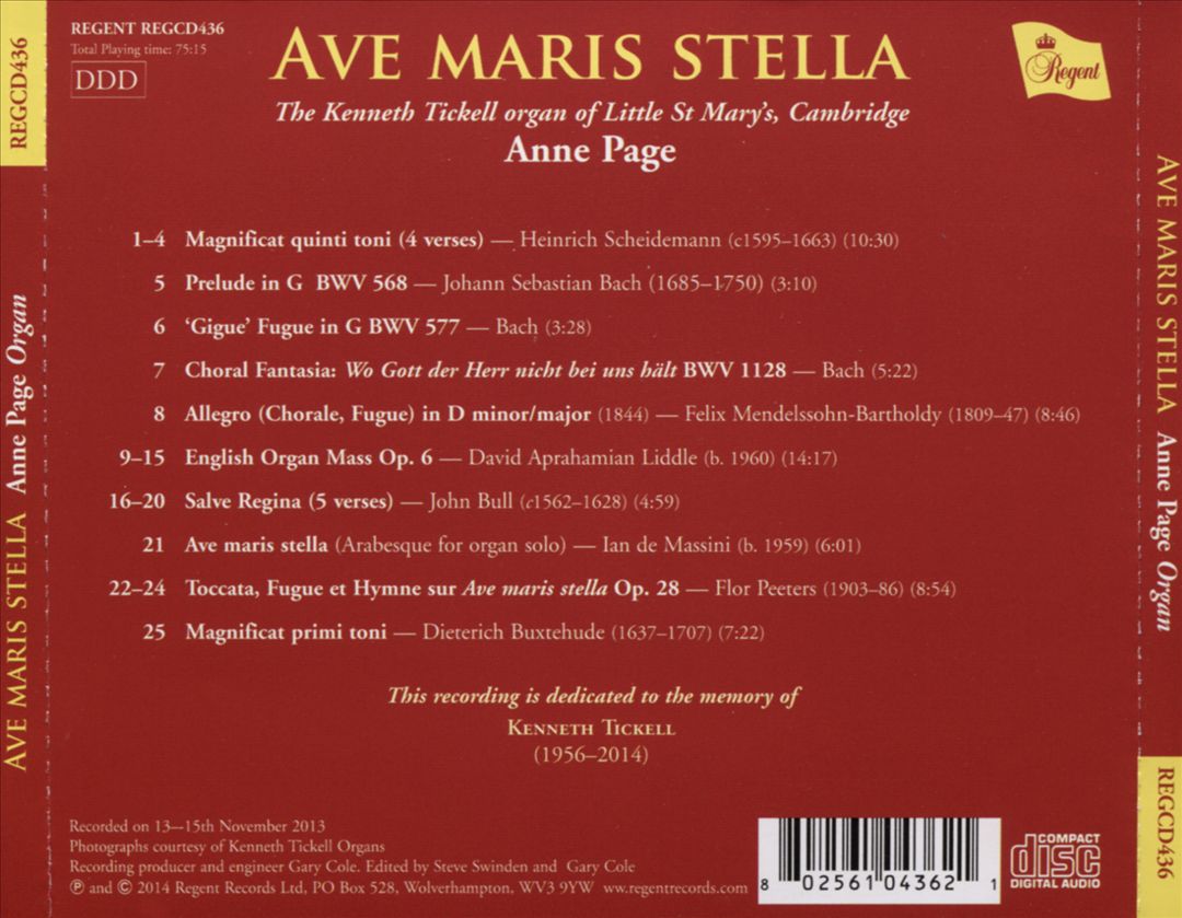 Ave Maris Stella cover art