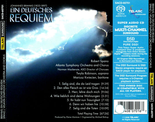 Brahms: Ein deutsches Requiem [Hybrid SACD] cover art