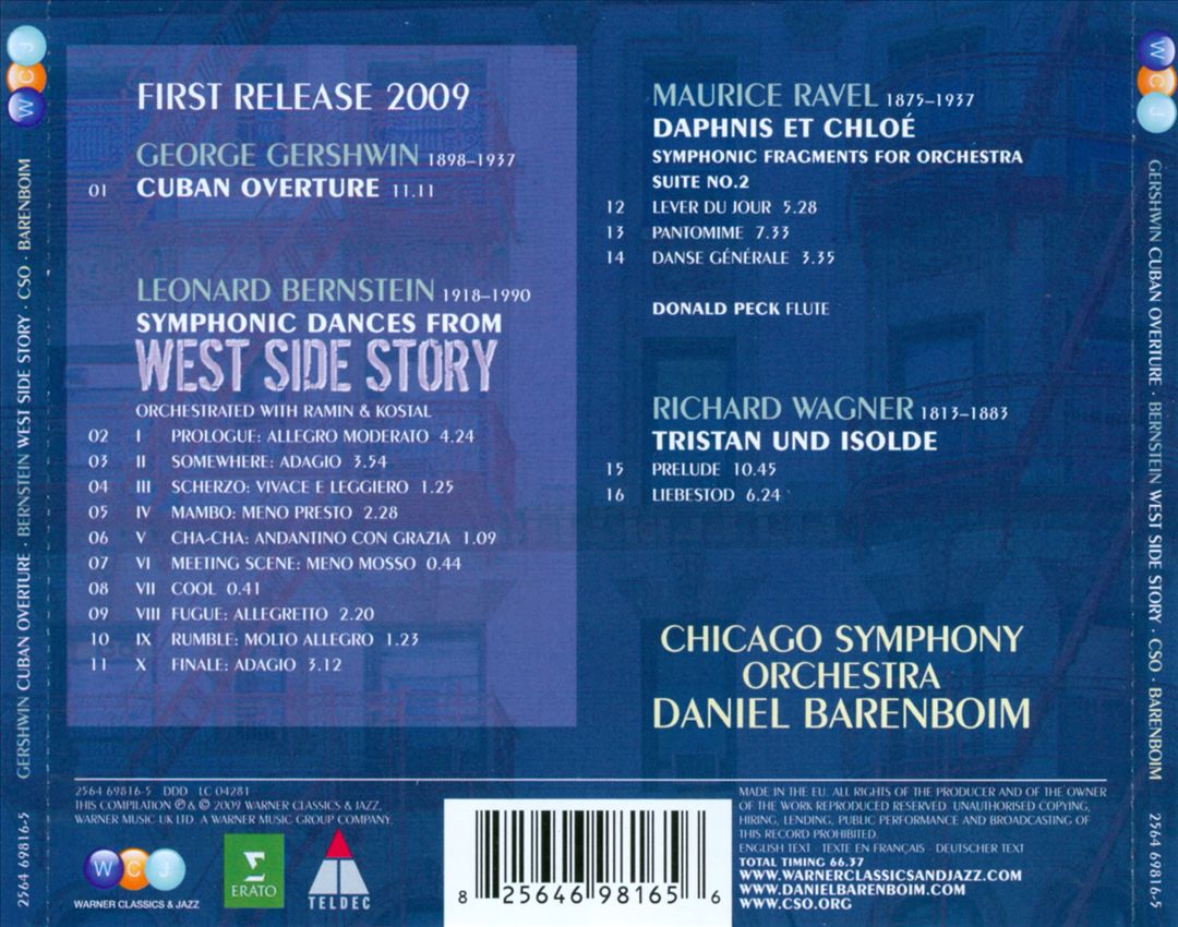 Gershwin: Cuban Overture; Bernstein: Symphonic Dances from West Side Story cover art