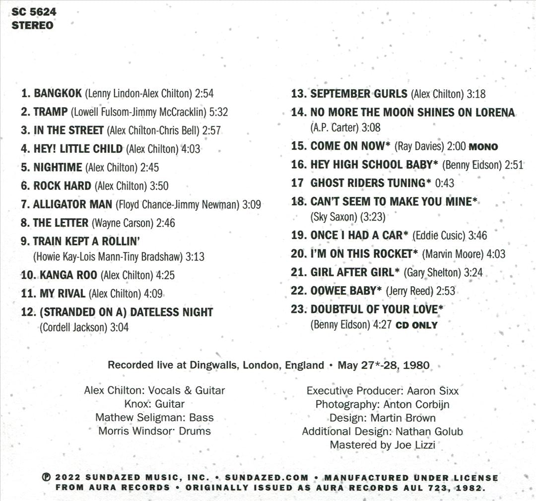 Live in London cover art