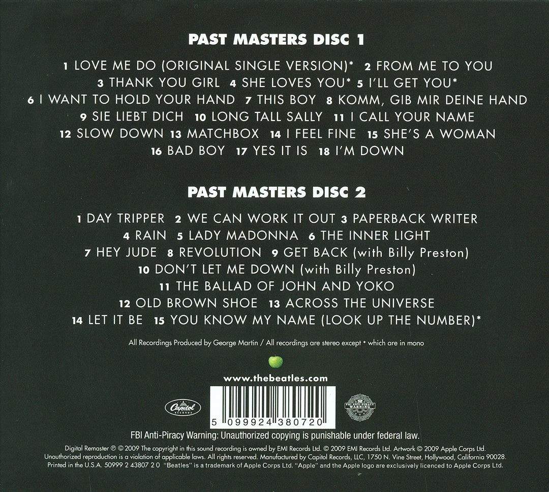 Past Masters cover art