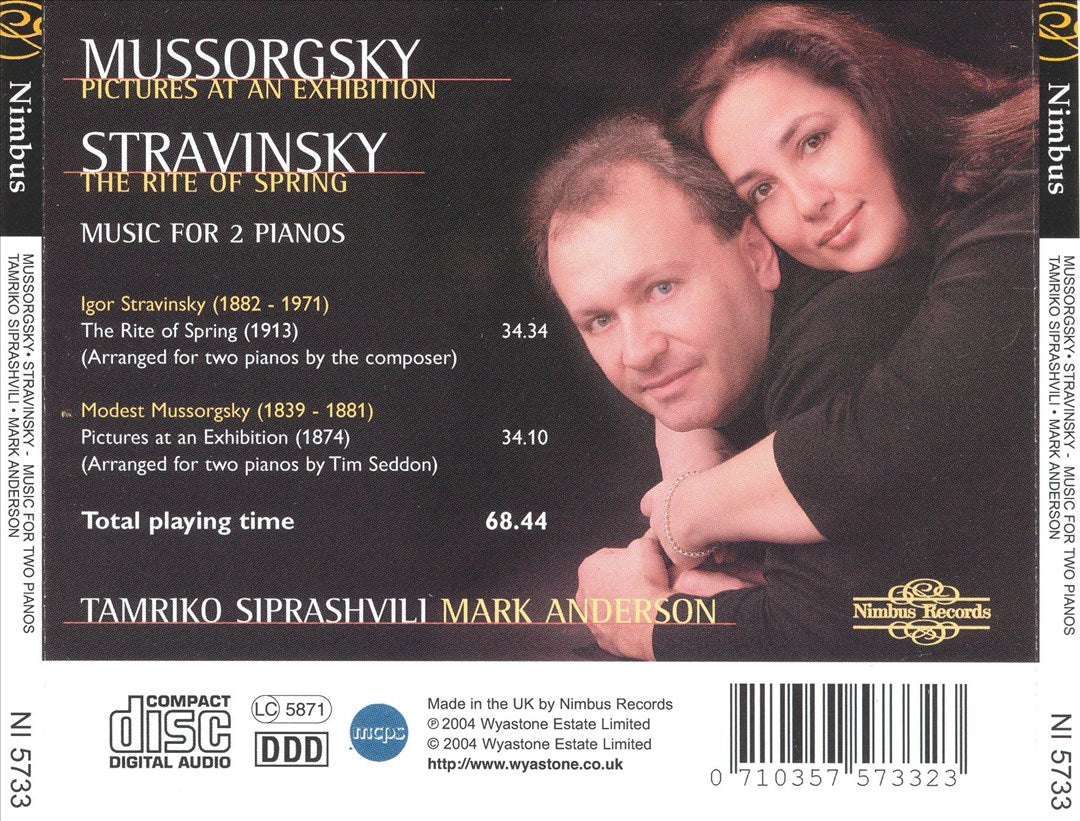 Mussorgsky: Pictures at an Exhibition; Stravinsky: The Rite of Spring cover art