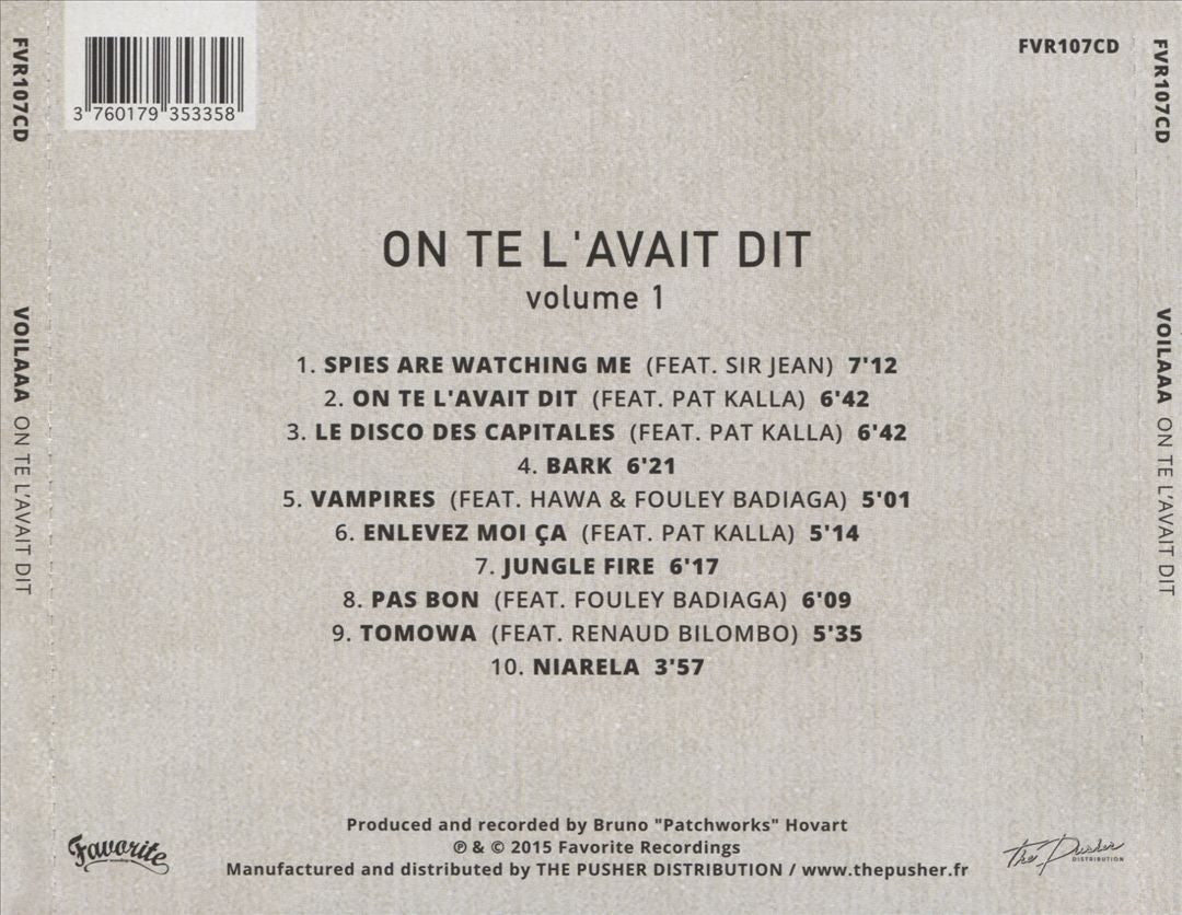 On Te l'Avait Dit cover art