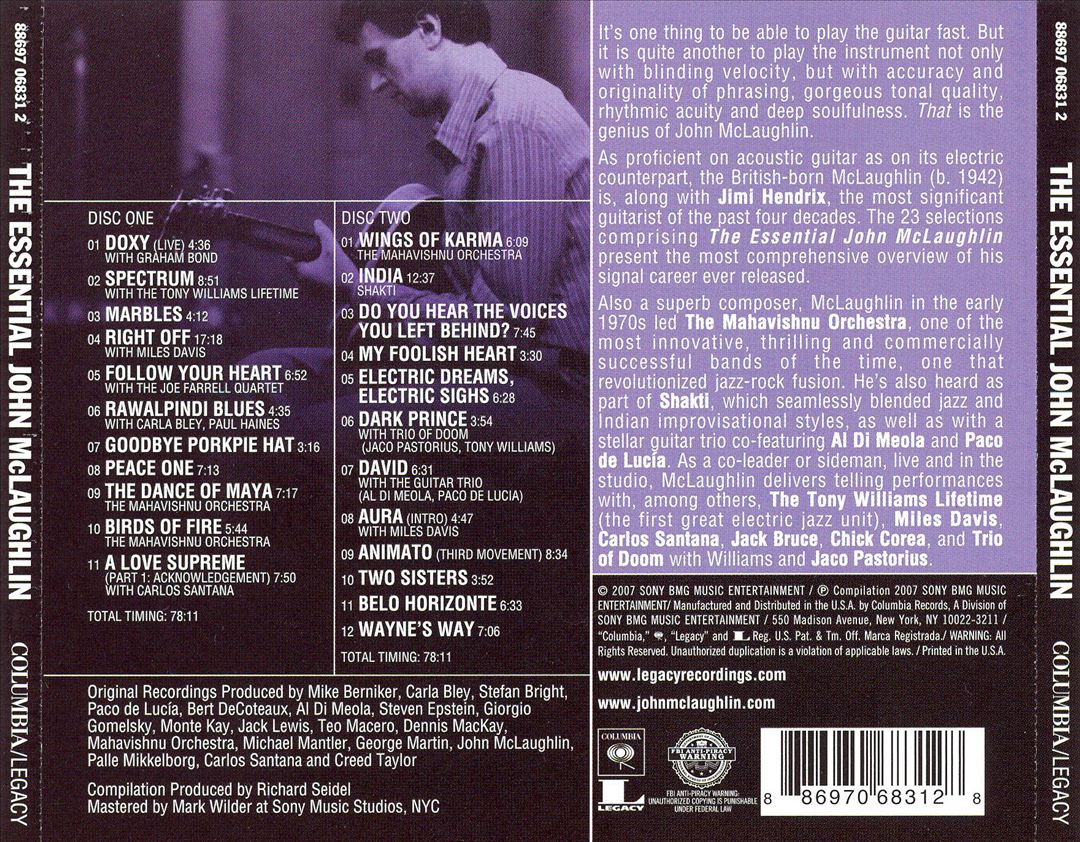 Essential John McLaughlin cover art