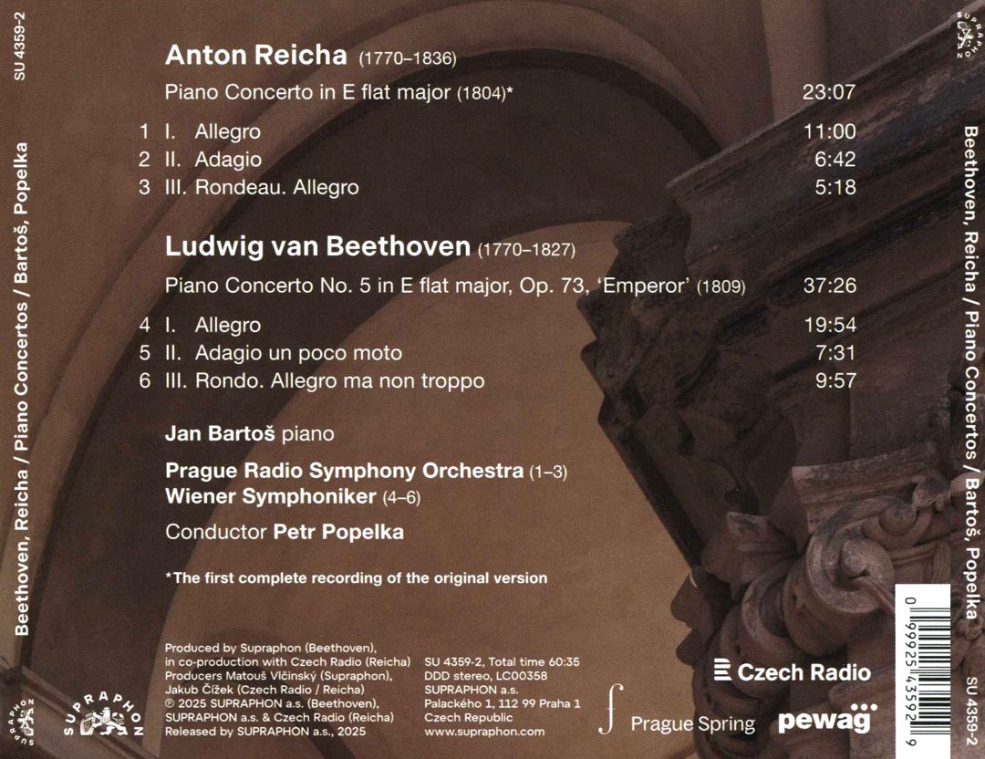 Beethoven, Reicha: Piano Concertos cover art