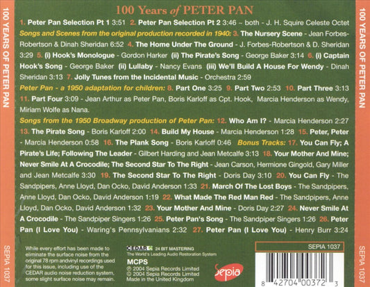 100 Years of Peter Pan cover art