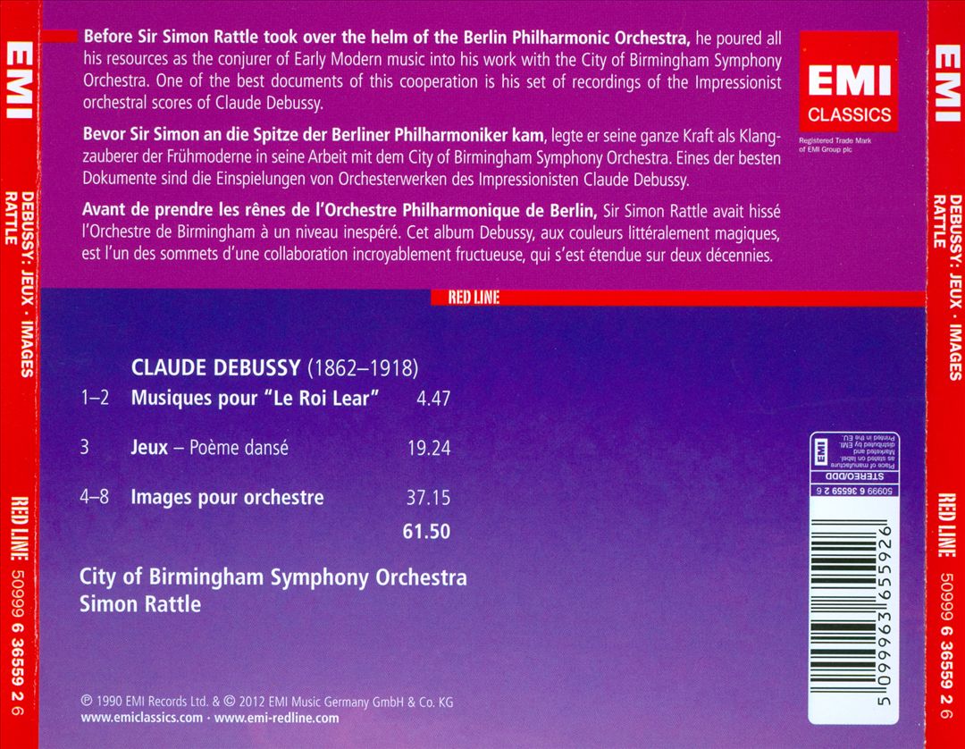 Debussy: Jeux; Images; Musiques pour "Le Roi Lear" cover art