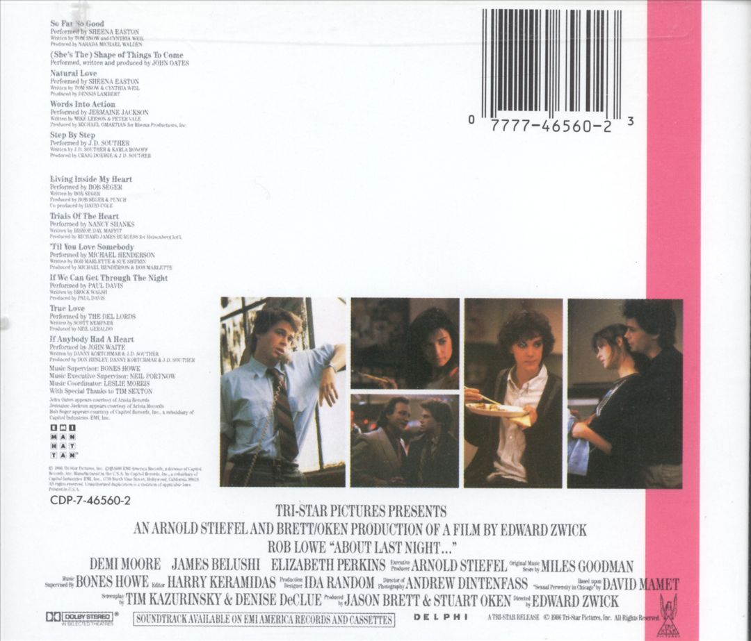 About Last Night [Original Soundtrack] cover art