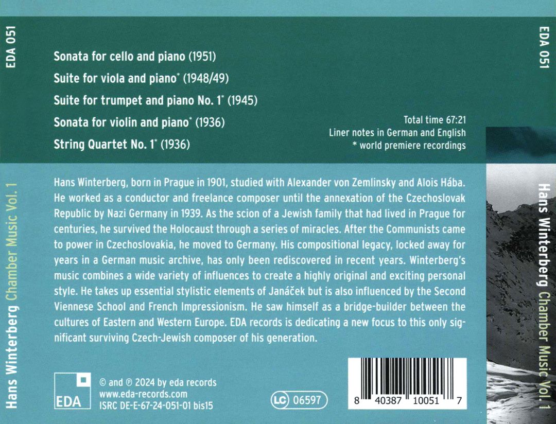 Hans Winterberg: Chamber Music Vol. 1 cover art