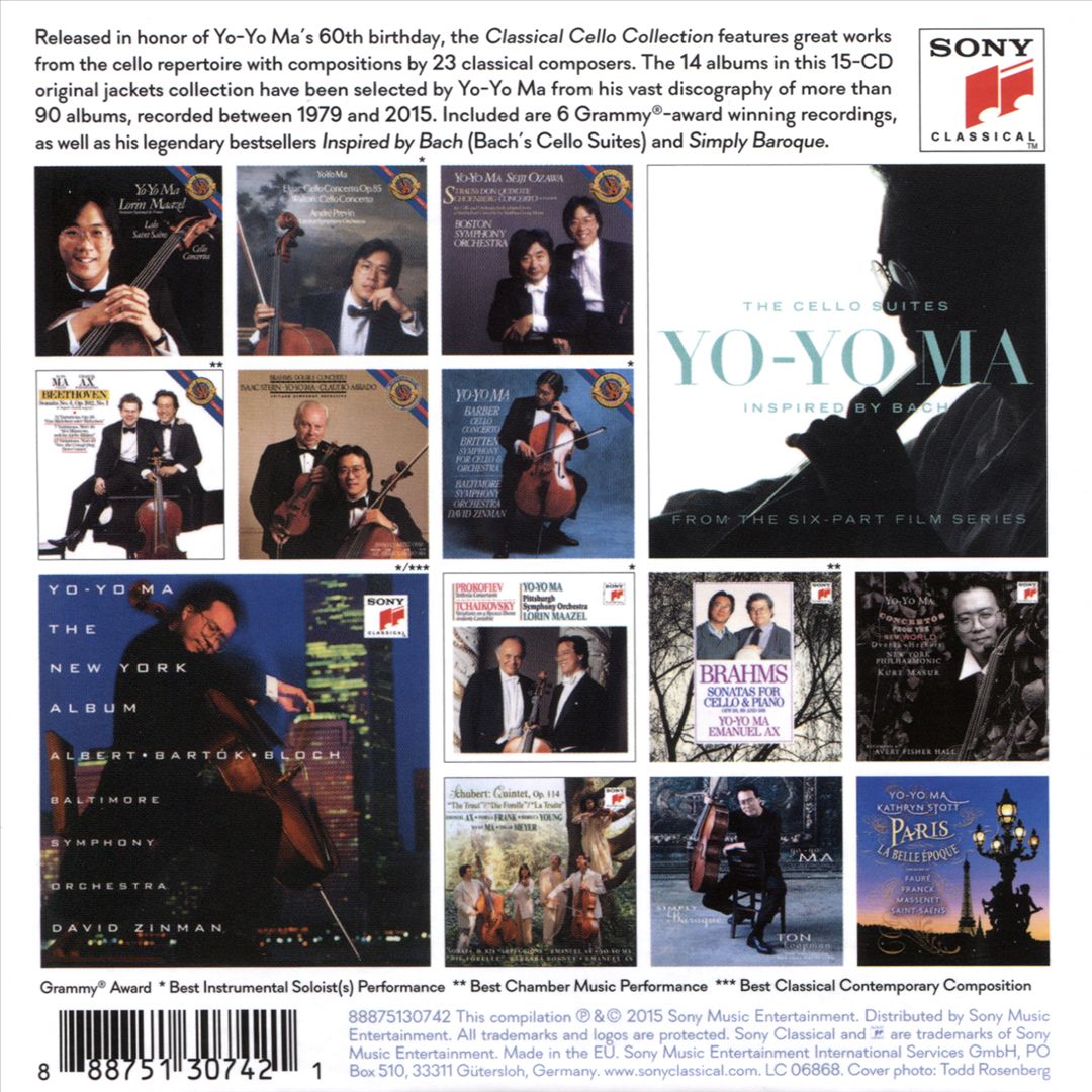 Yo-Yo Ma: The Classical Cello Collection cover art