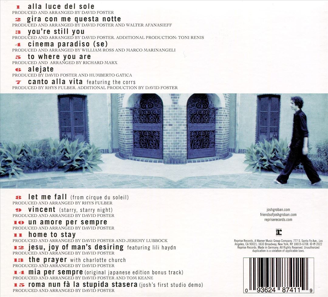 Josh Groban cover art