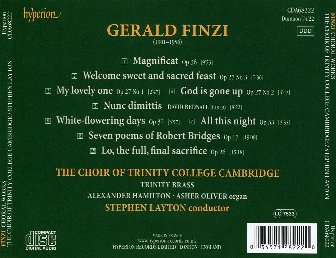 Finzi: Choral Works cover art