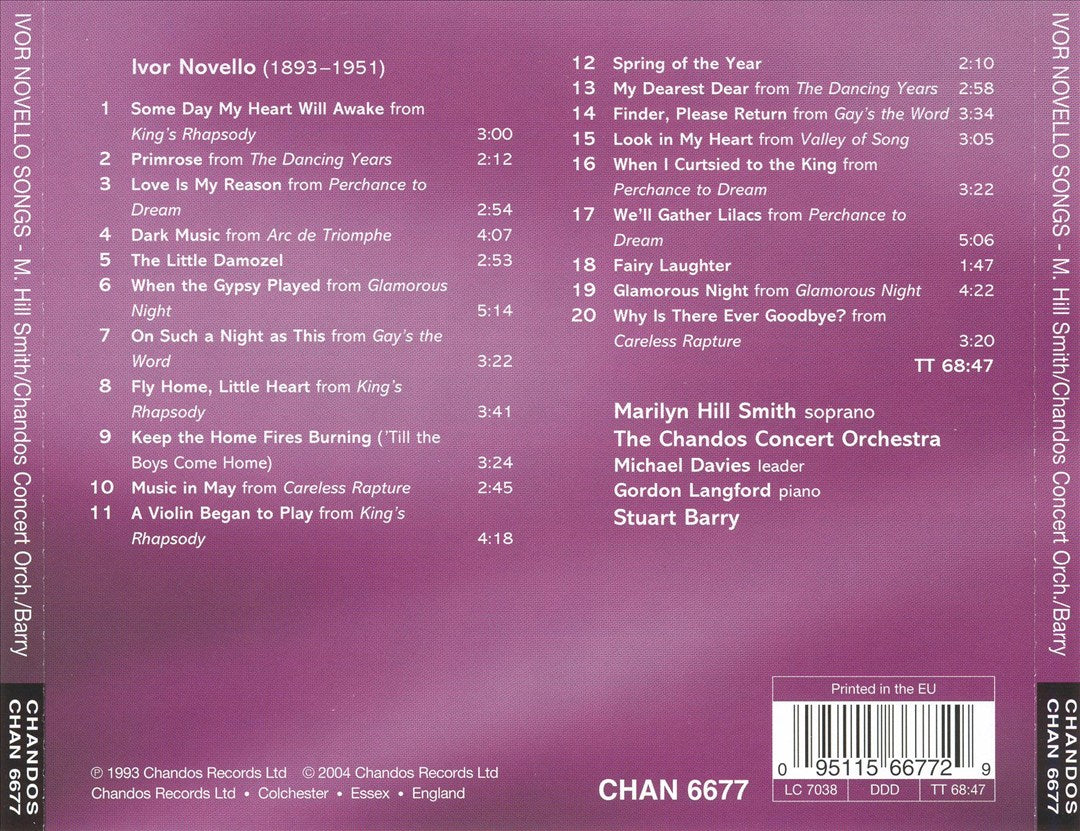 Ivor Novello Songs cover art