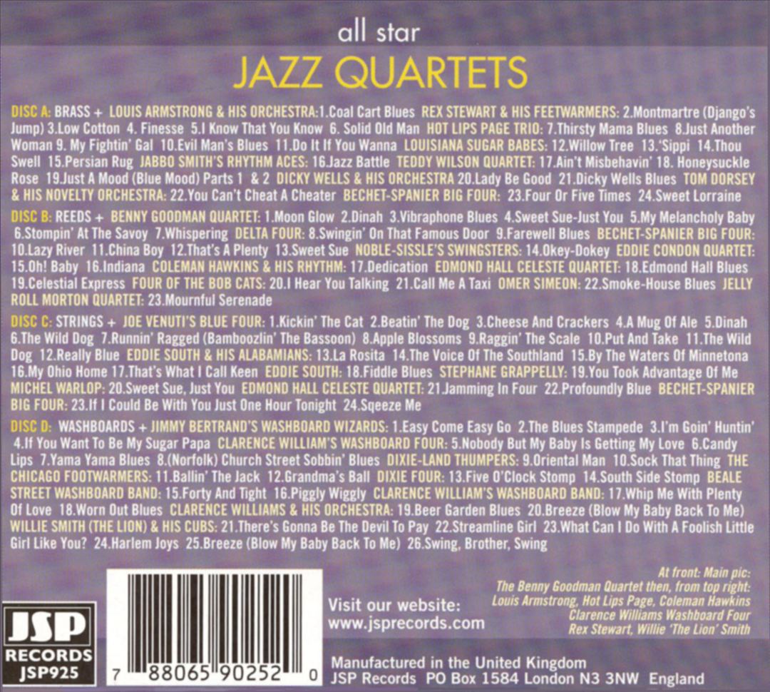 All Star Jazz Quartets cover art