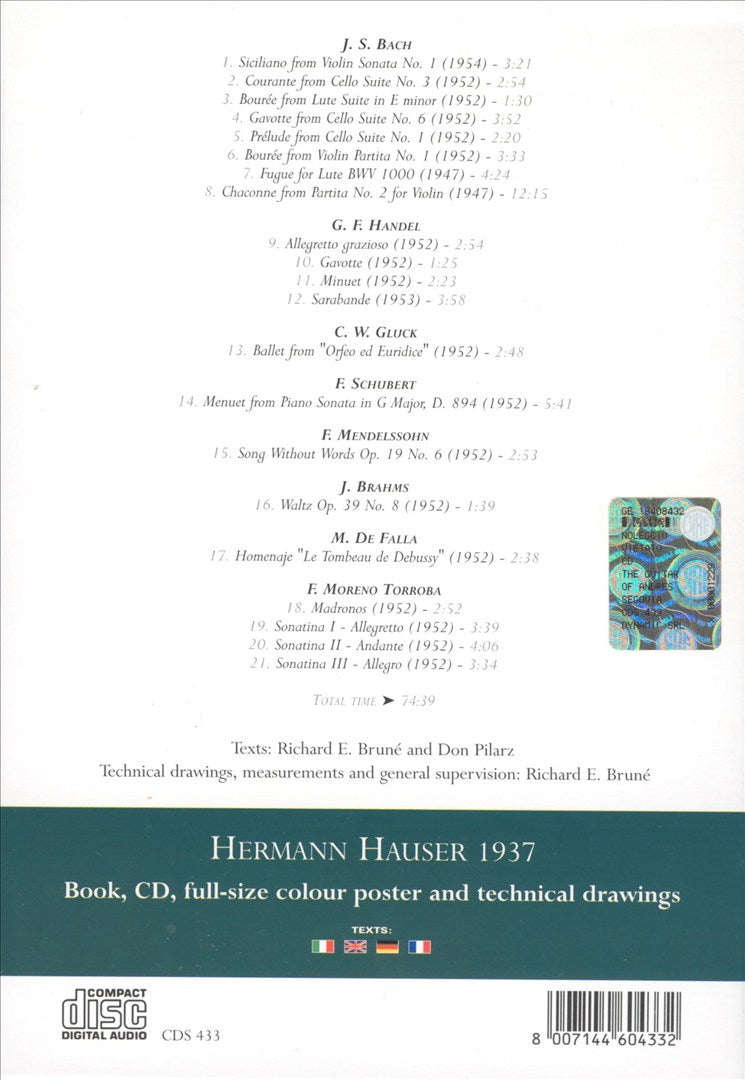 Guitar of Andrés Segovia cover art