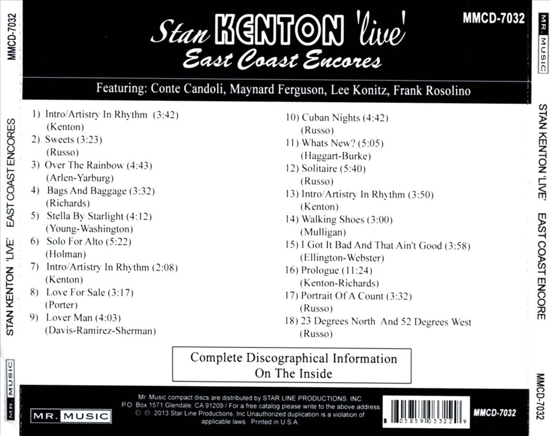 Live: East Coast Encore cover art