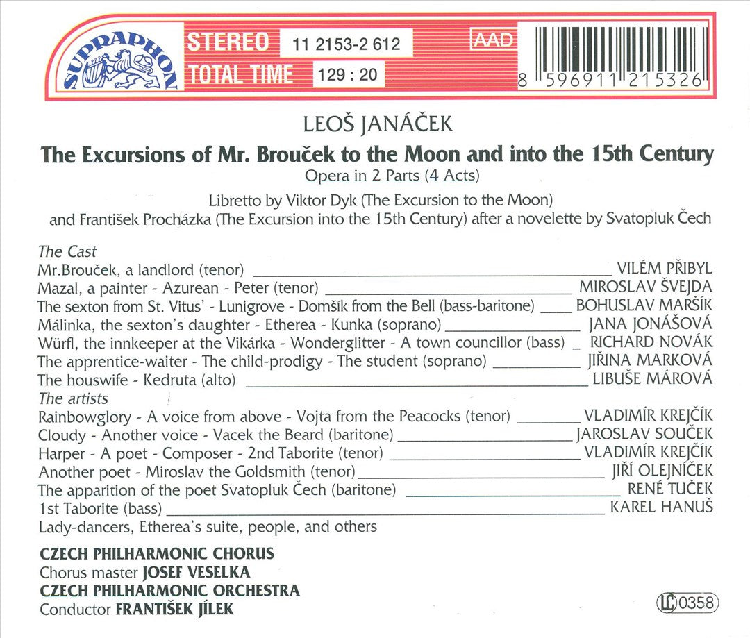 Janácek: The Excursions of Mr. Broucek cover art