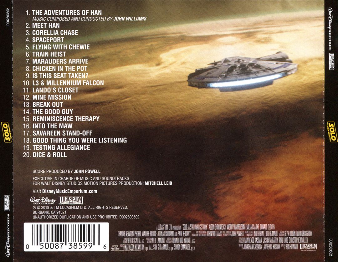 Solo: A Star Wars Story [Original Motion Picture Soundtrack] cover art