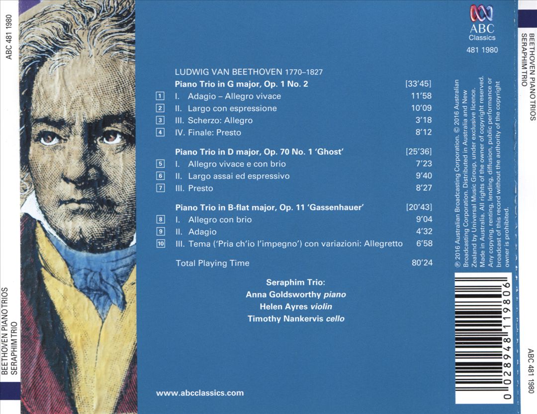 Beethoven: Piano Trios cover art