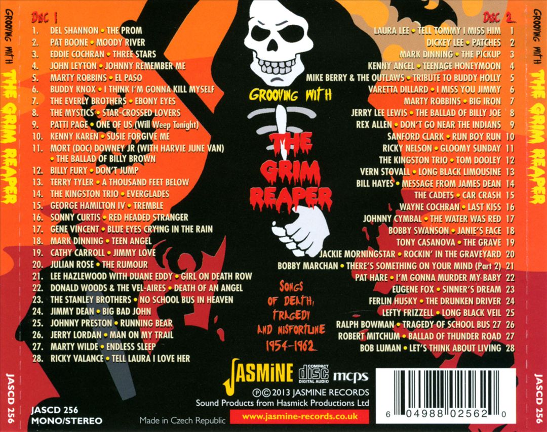 Grooving With the Grim Reaper: Songs of Death, Tragedy and Misfortune 1954-1962 cover art
