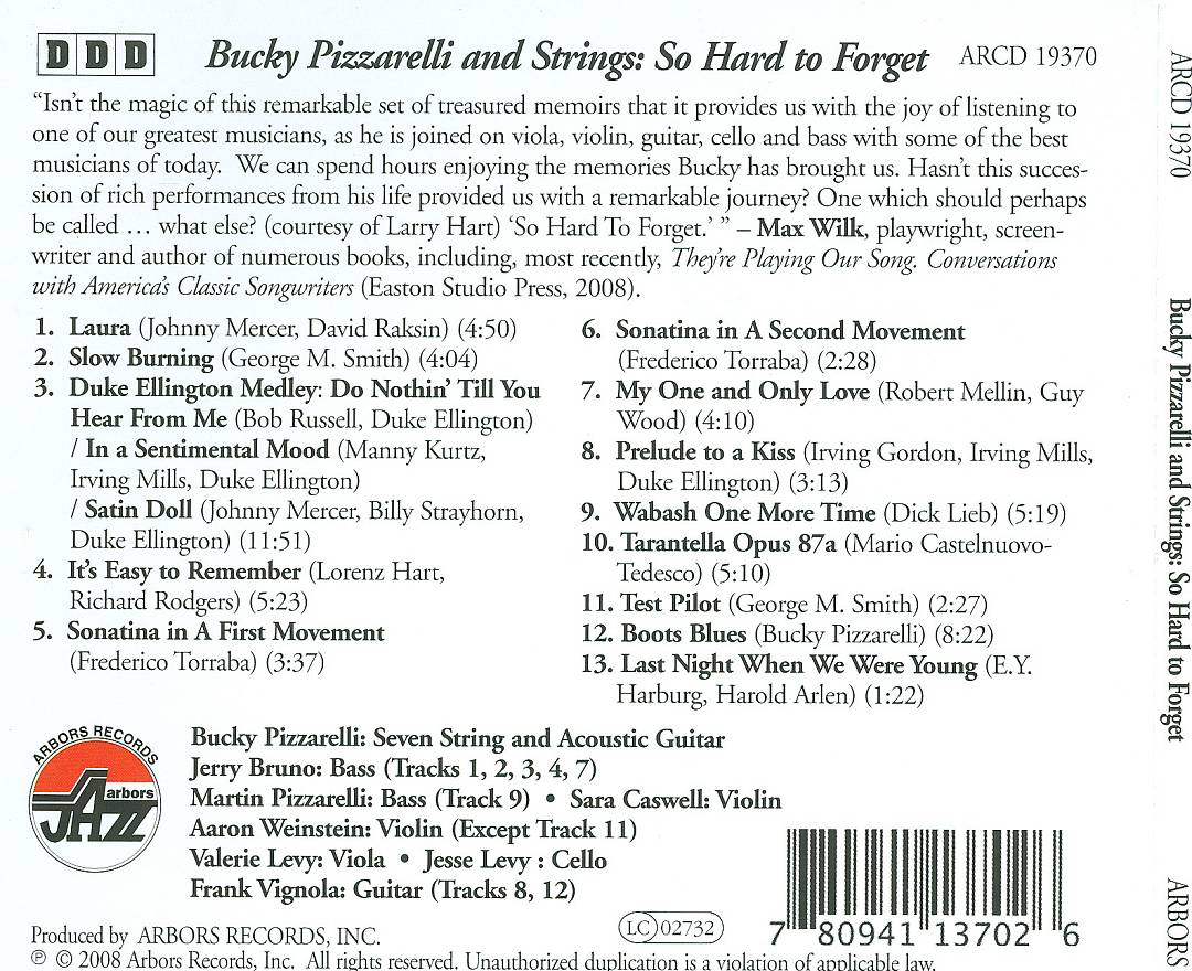 So Hard to Forget cover art