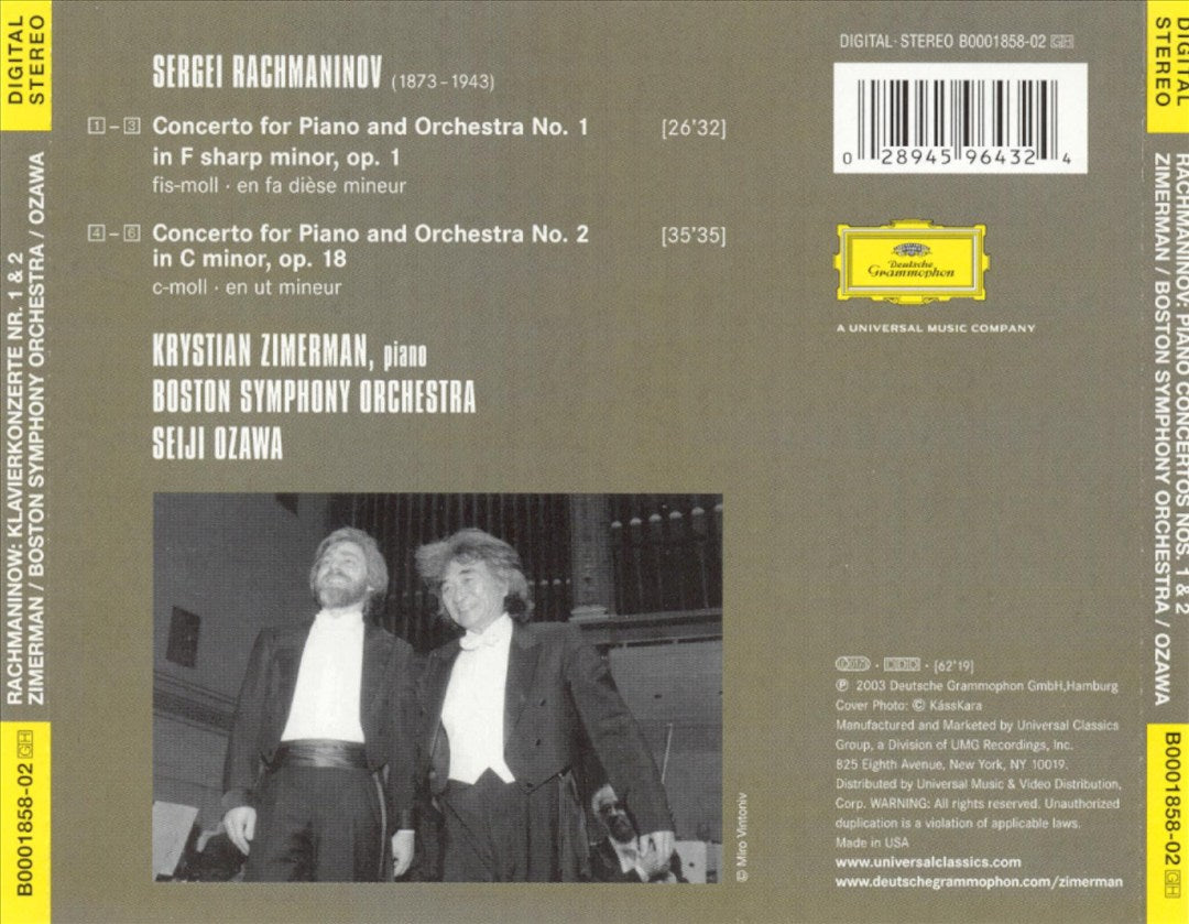 Rachmaninov: Piano Concertos Nos. 1 & 2 cover art
