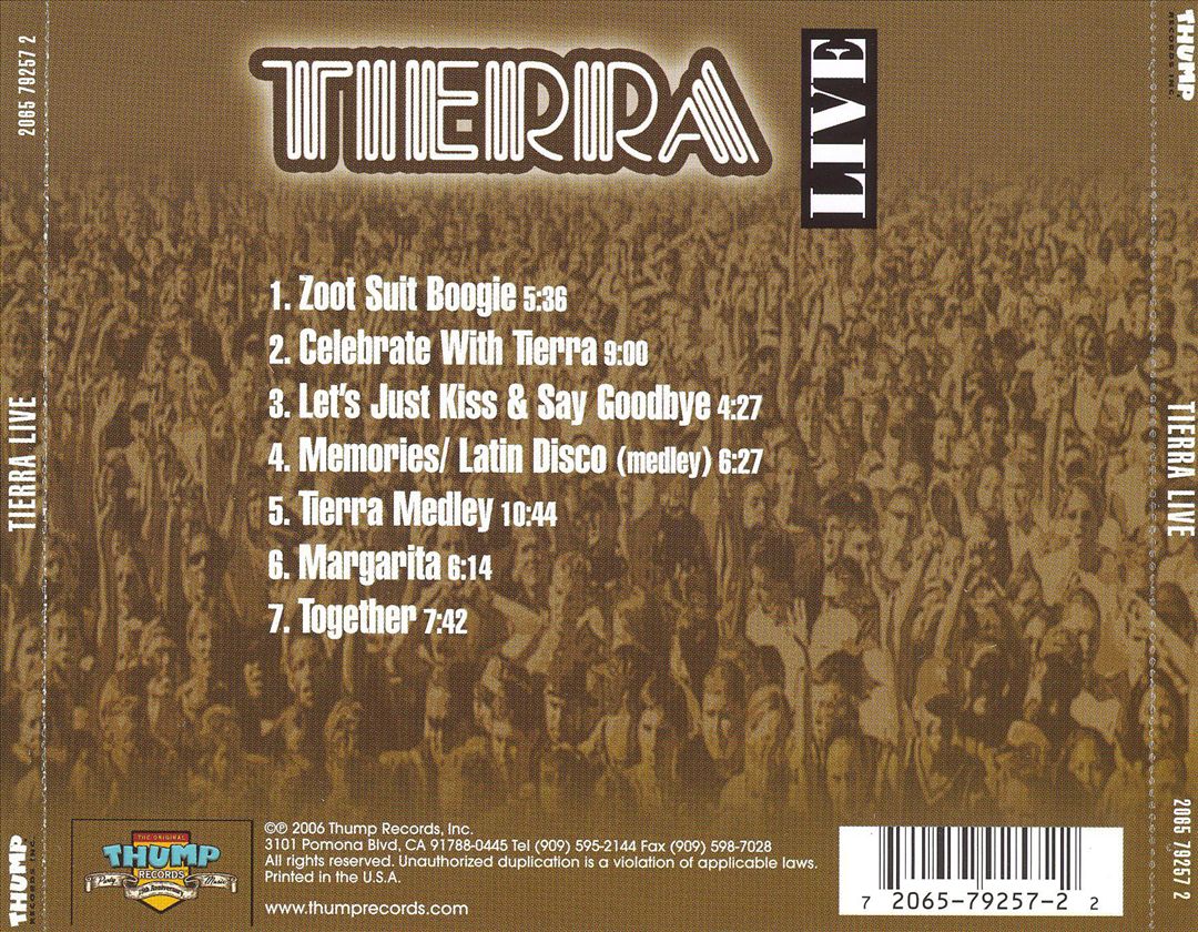 Tierra Live cover art