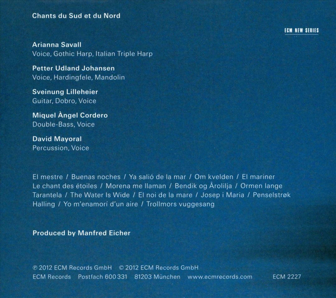 Chants du Sud et du Nord cover art