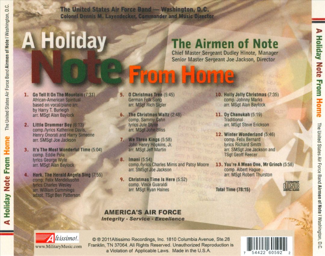 Holiday Note from Home cover art