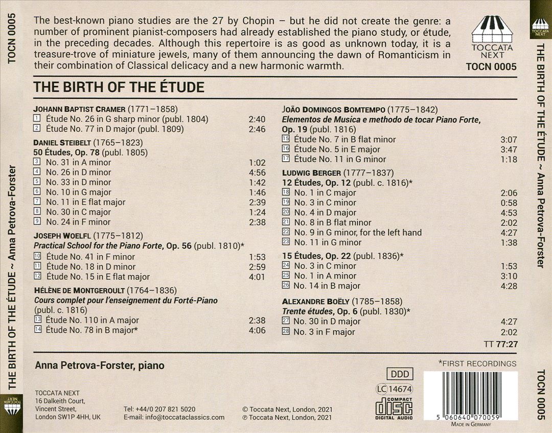 Birth of the Étude cover art