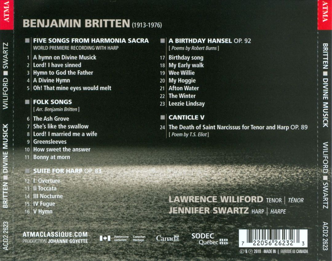 Divine Musick: The Late Works of Benjamin Britten cover art