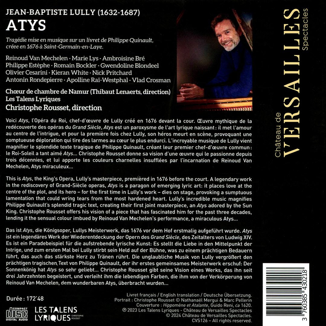 Lully: Atys cover art
