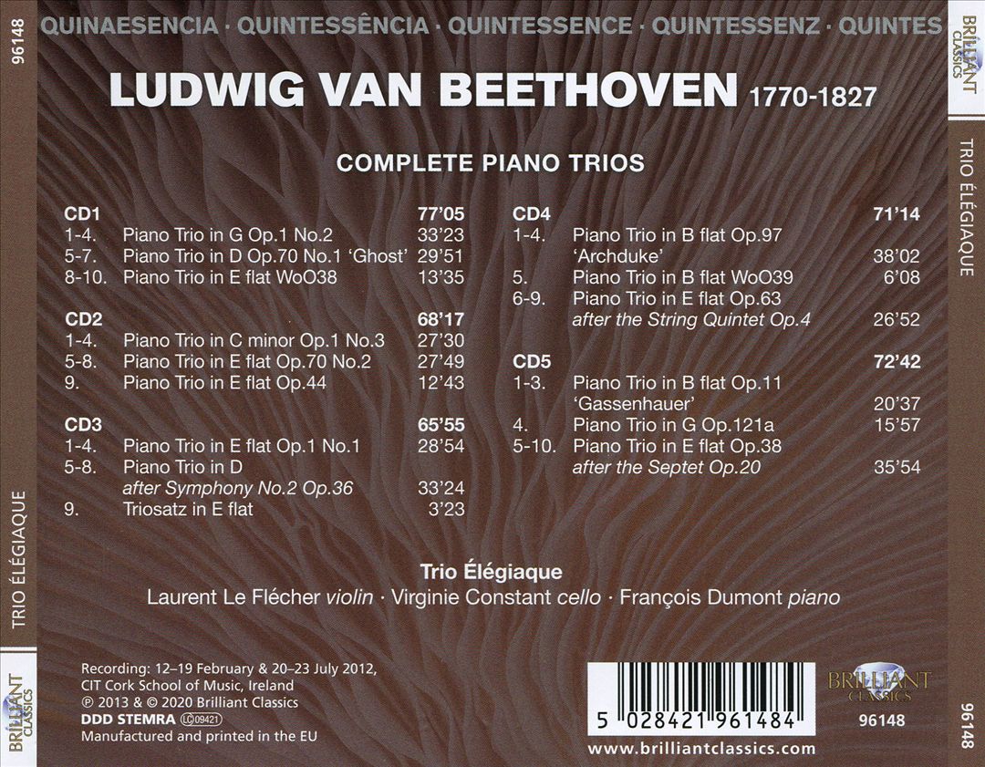Beethoven: Complete Piano Trios cover art