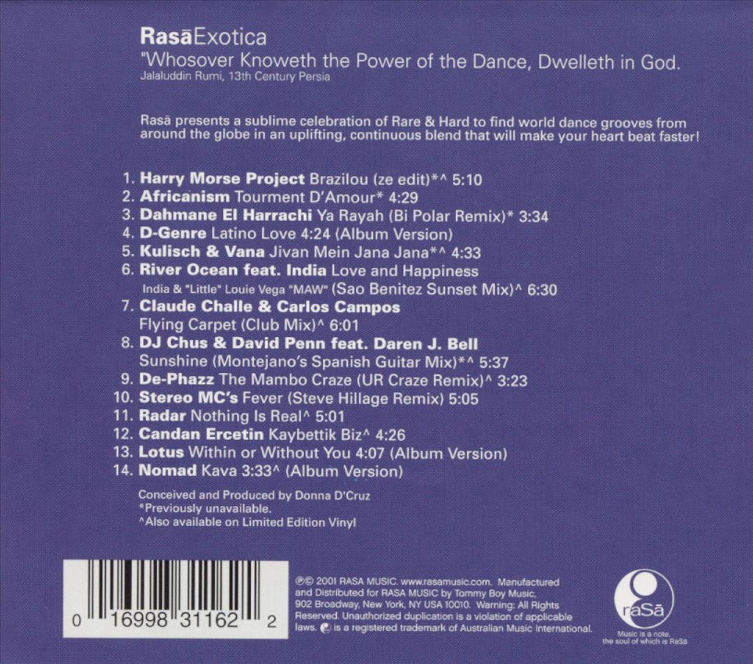 Rasa: Exotica cover art